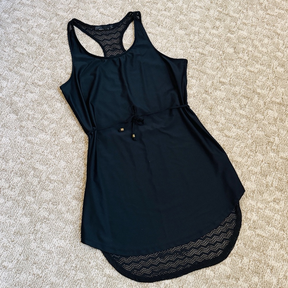 Prana Women's Black Eisley Sleeveless Cover-Up Tunic Swimwear—S - Picture 2 of 11